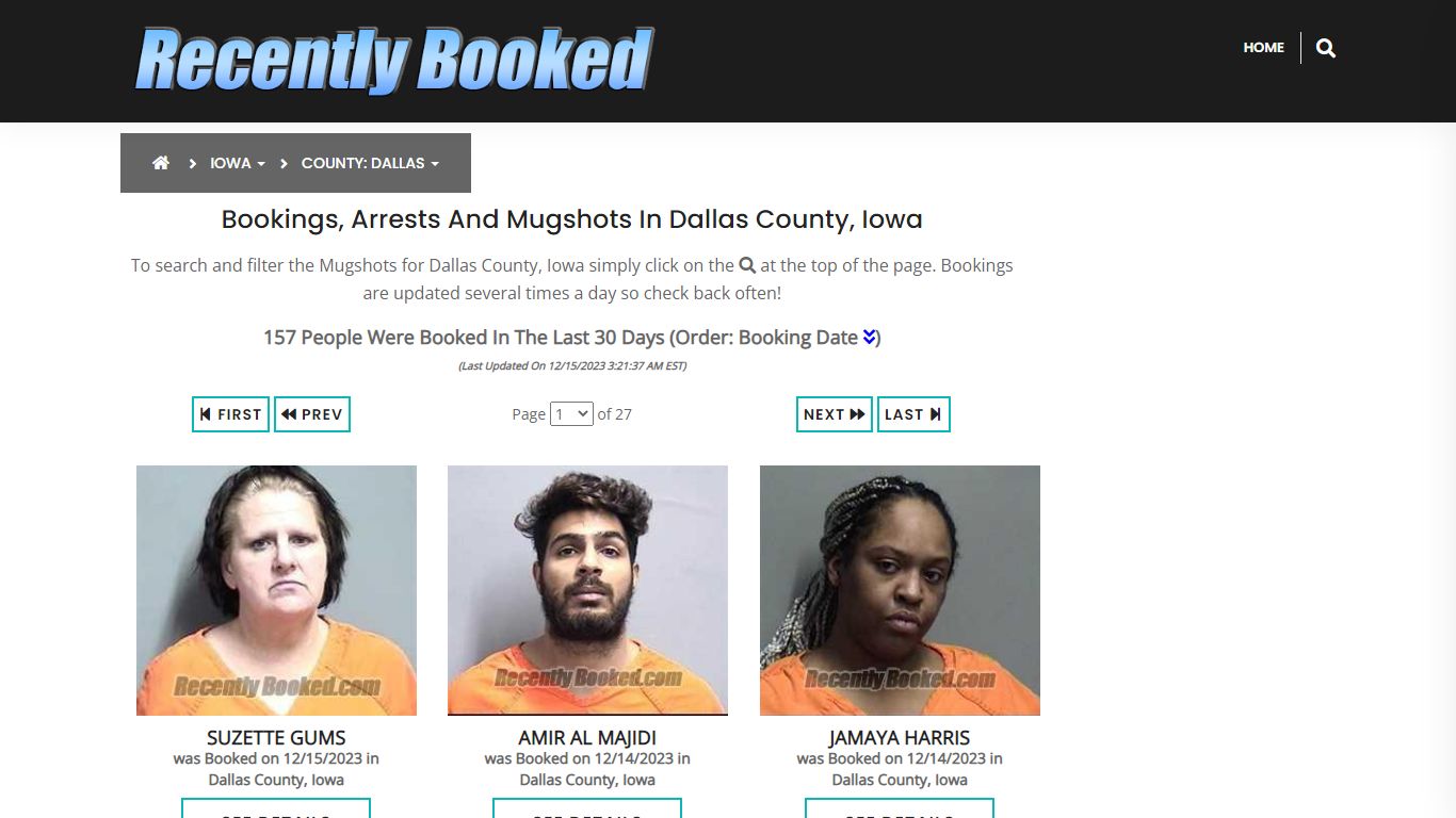 Recent bookings, Arrests, Mugshots in Dallas County, Iowa - Recently Booked